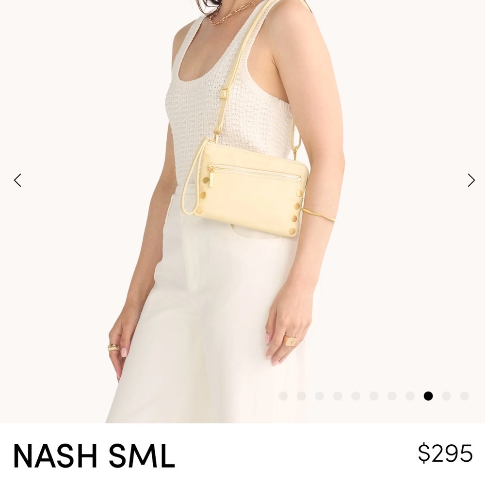 NWT HAMMITT NASH SMALL (3-Way) Crossbody/Wristlet/Belt Bag (Dawn/Brushed Gold) - Picture 9 of 17